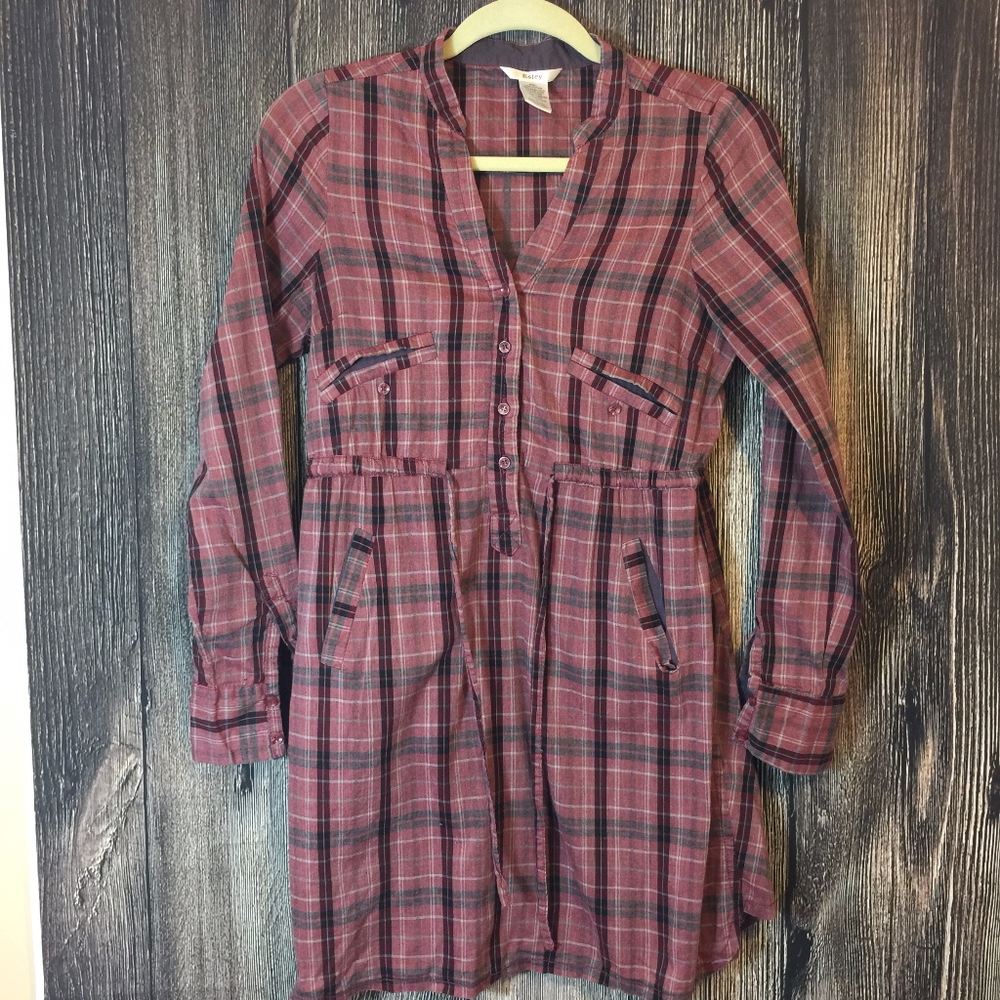 🌸 Esley Cotton House Dress pockets S M D3